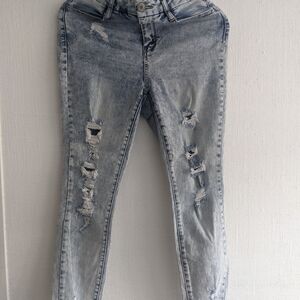 Rue21 Light Blue Distressed Skinny Jeans